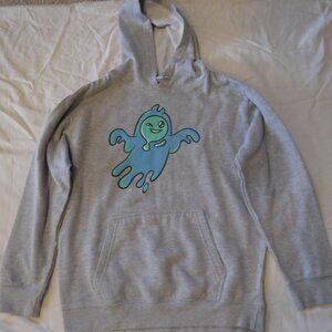 Fortnite Boys Size Medium Grey Hooded Sweatshirt Pockets